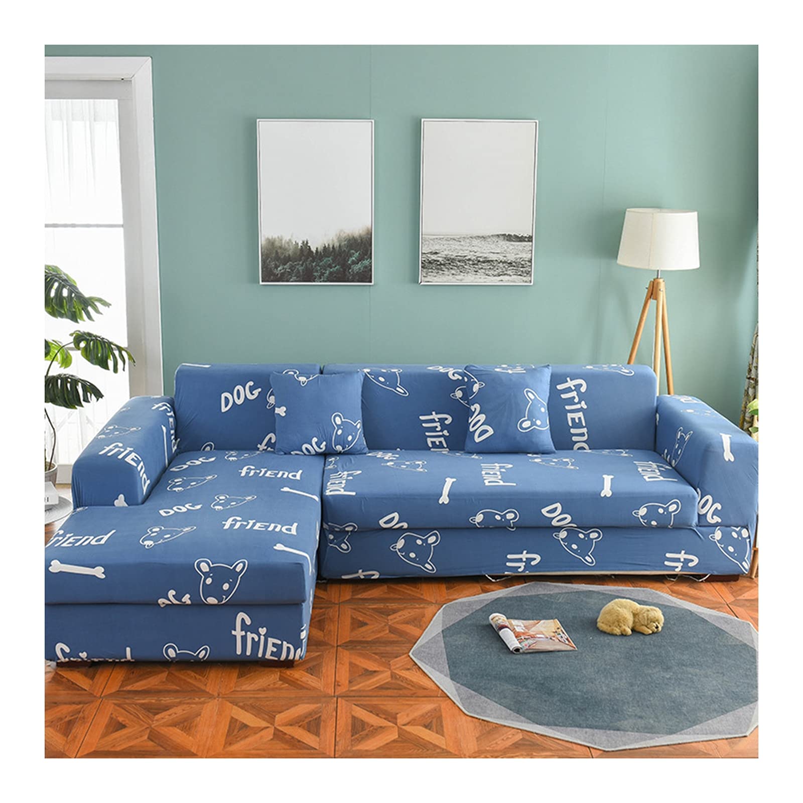 Housse de Canapé 4 Places Premium Extensible Protecteur Sofa