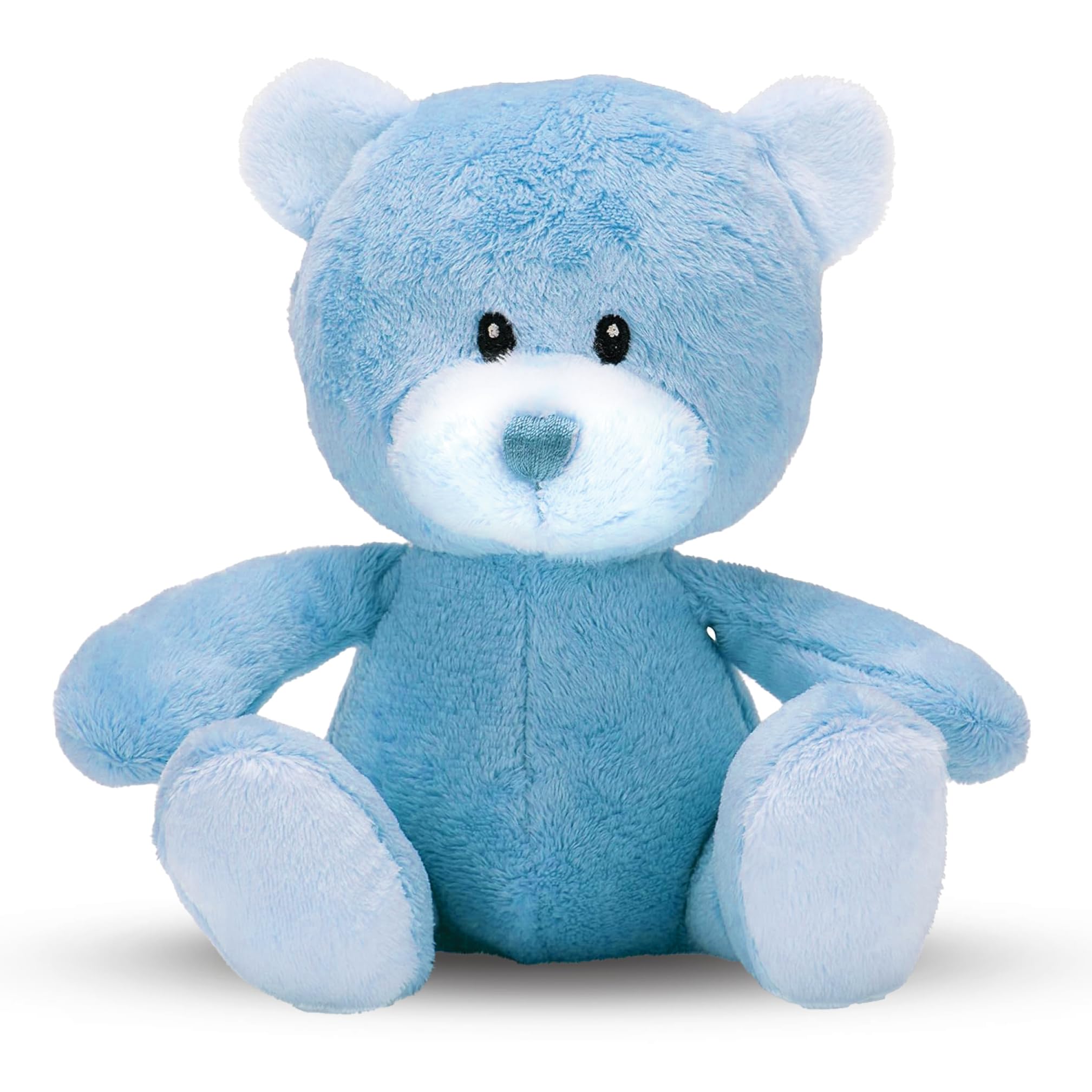 Baby Box Shop – 14 Babygeschenke zur Geburt Junge, ideal für Babypartys, Geschenke für Babypartys, mit neuen Baby-Essentials für Neugeborene Jungen und einem blauen Plüsch-Teddybären