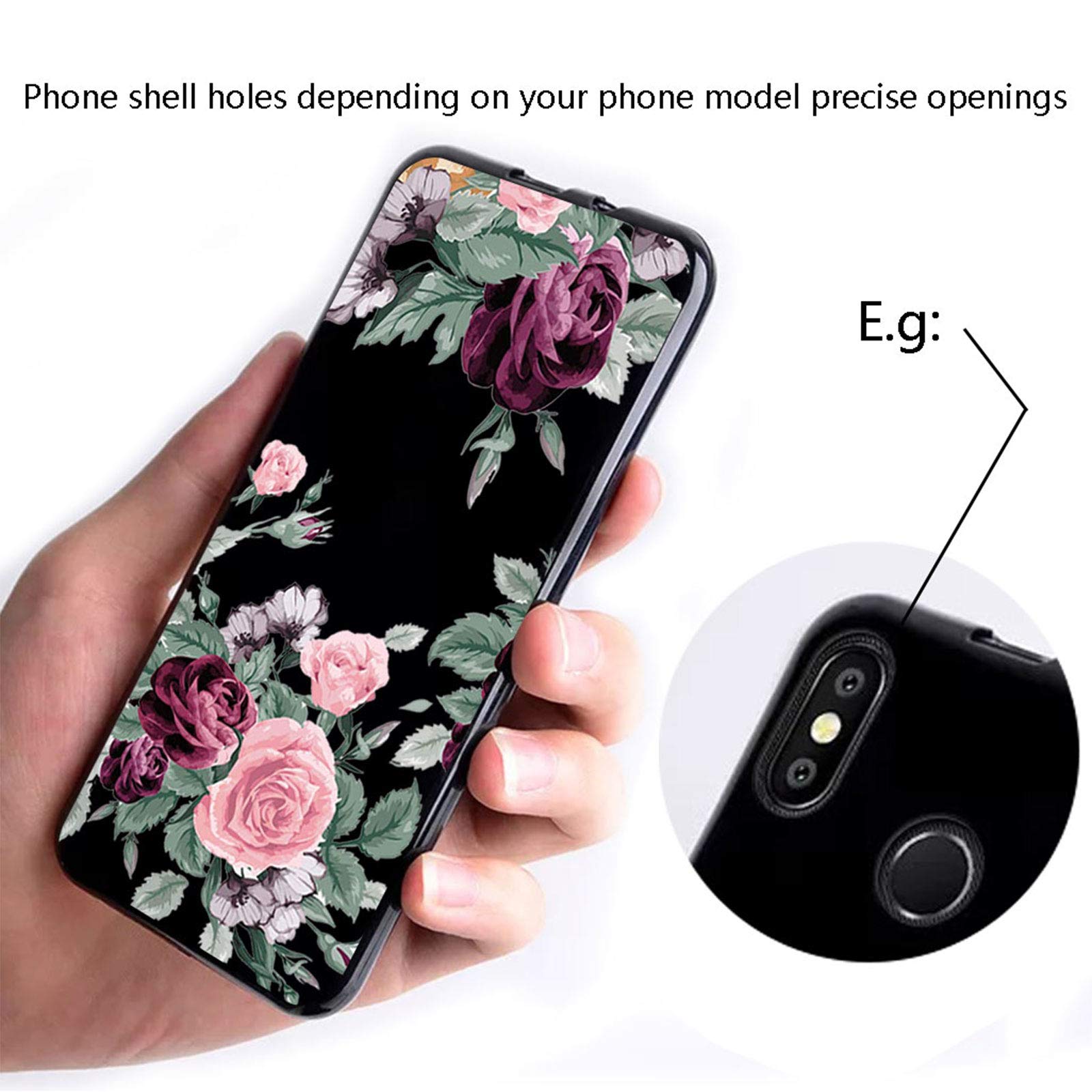 ZXLZKQ Custodia per Oukitel WP15 (6.52 Pollice), Nero Morbida Silicone
