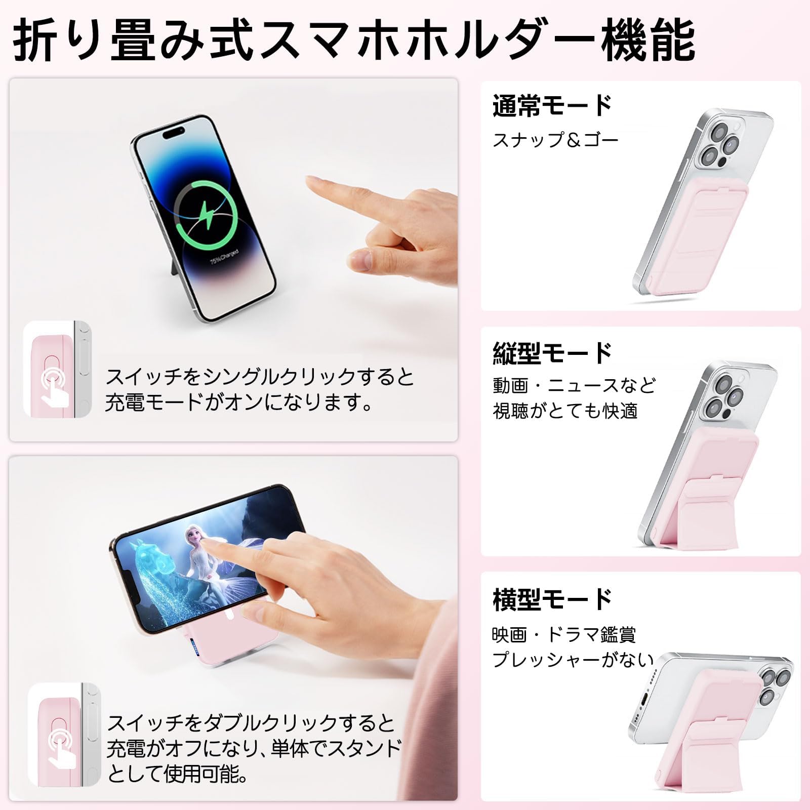 Amazon | LUCKYDUO モバイルバッテリー 10000mAh 大容量 急速充電