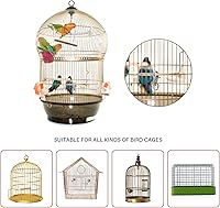 Vista 4 de HOSUKKO 15 ganchos de gatillo a presión, broches de mosquetón giratorios de 360 grados, clips giratorios de acero inoxidable para jaulas