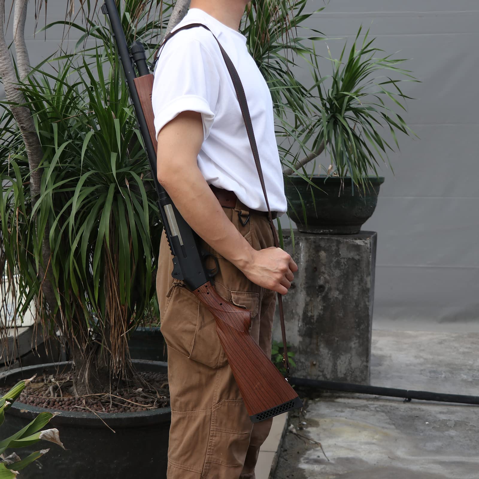 猟銃ベルト Amazon.co.jp: TOURBON狩猟革ライフルショットガンスリング