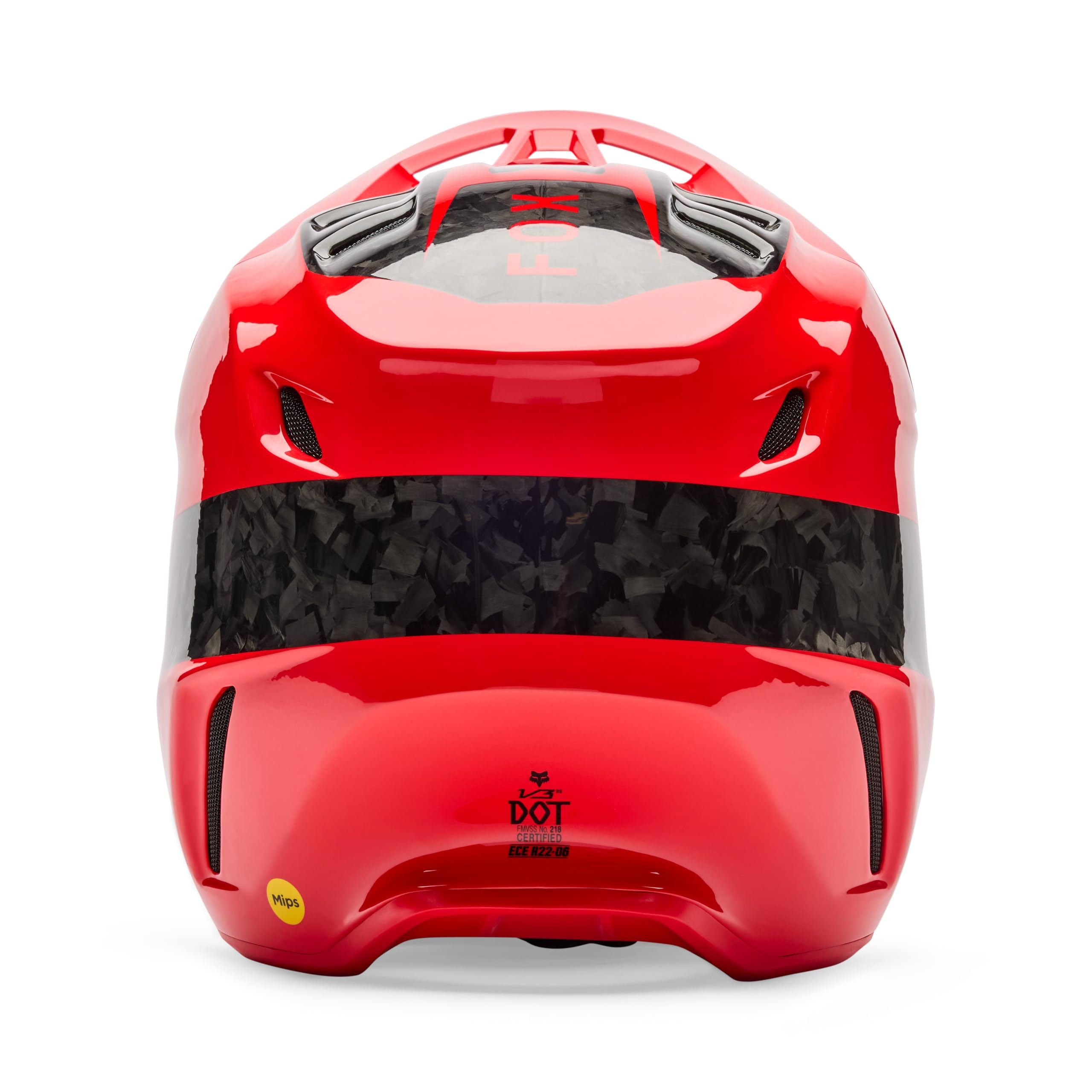 FOX V3 RS Fracture Carbon Kask motocrossowy, czerwony, M (57/58)