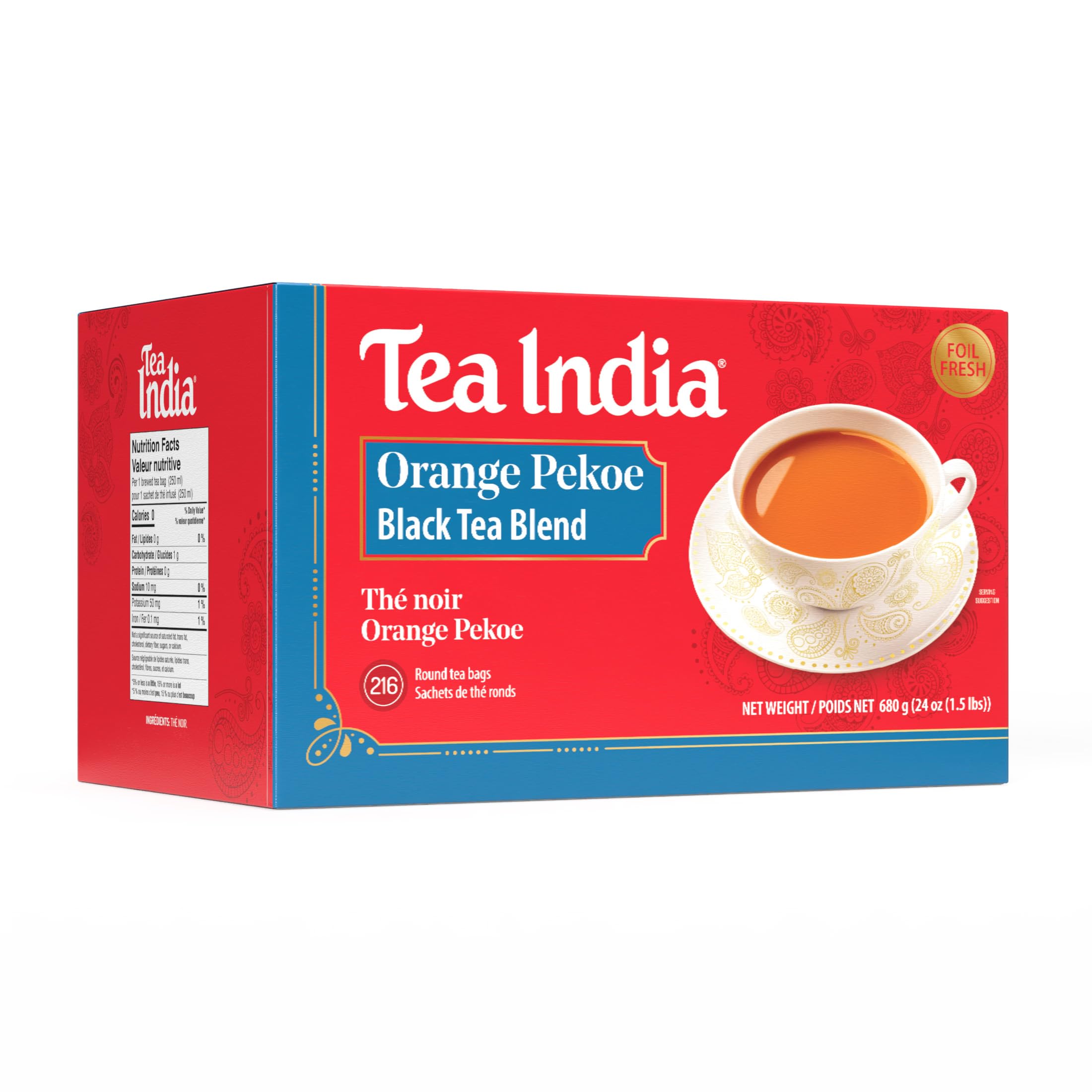 Amazon.com : Tea India Orange Pekoe Black Tea Chai Flavorful Blend
