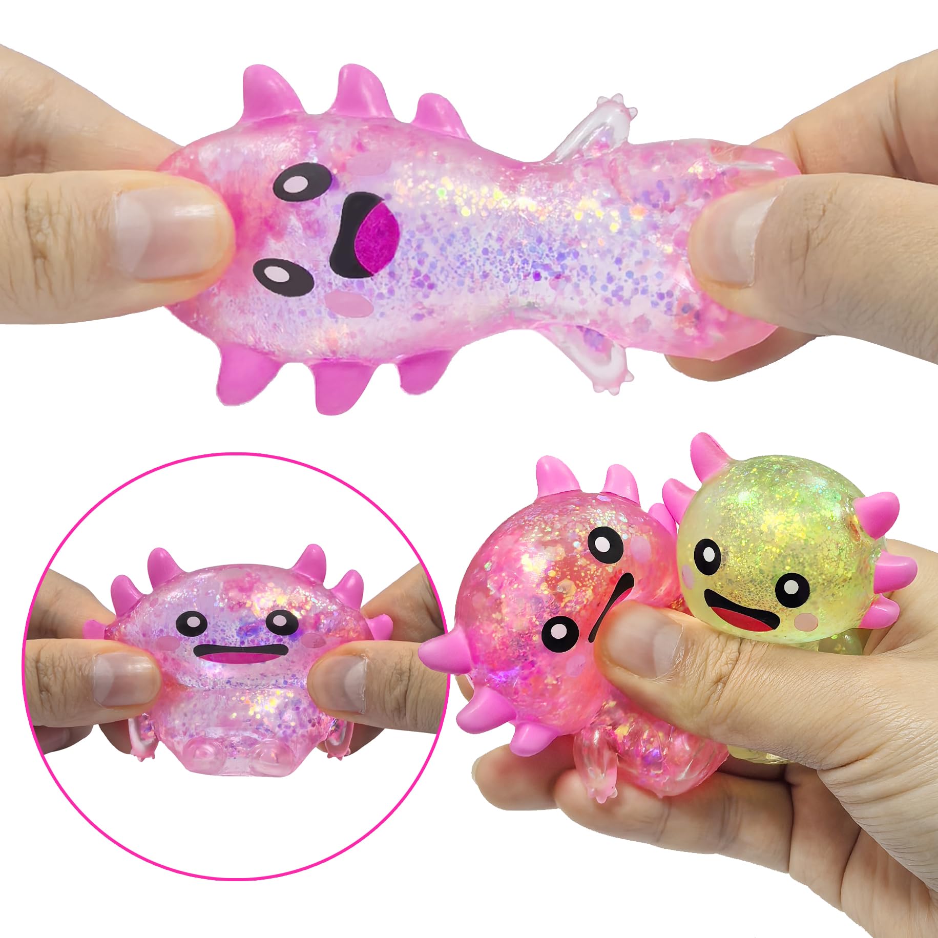 Cute Squishy Stress Balls - Bulk Party Favors -3 Cute Squishy Stress Balls - Bulk Party Favors -3