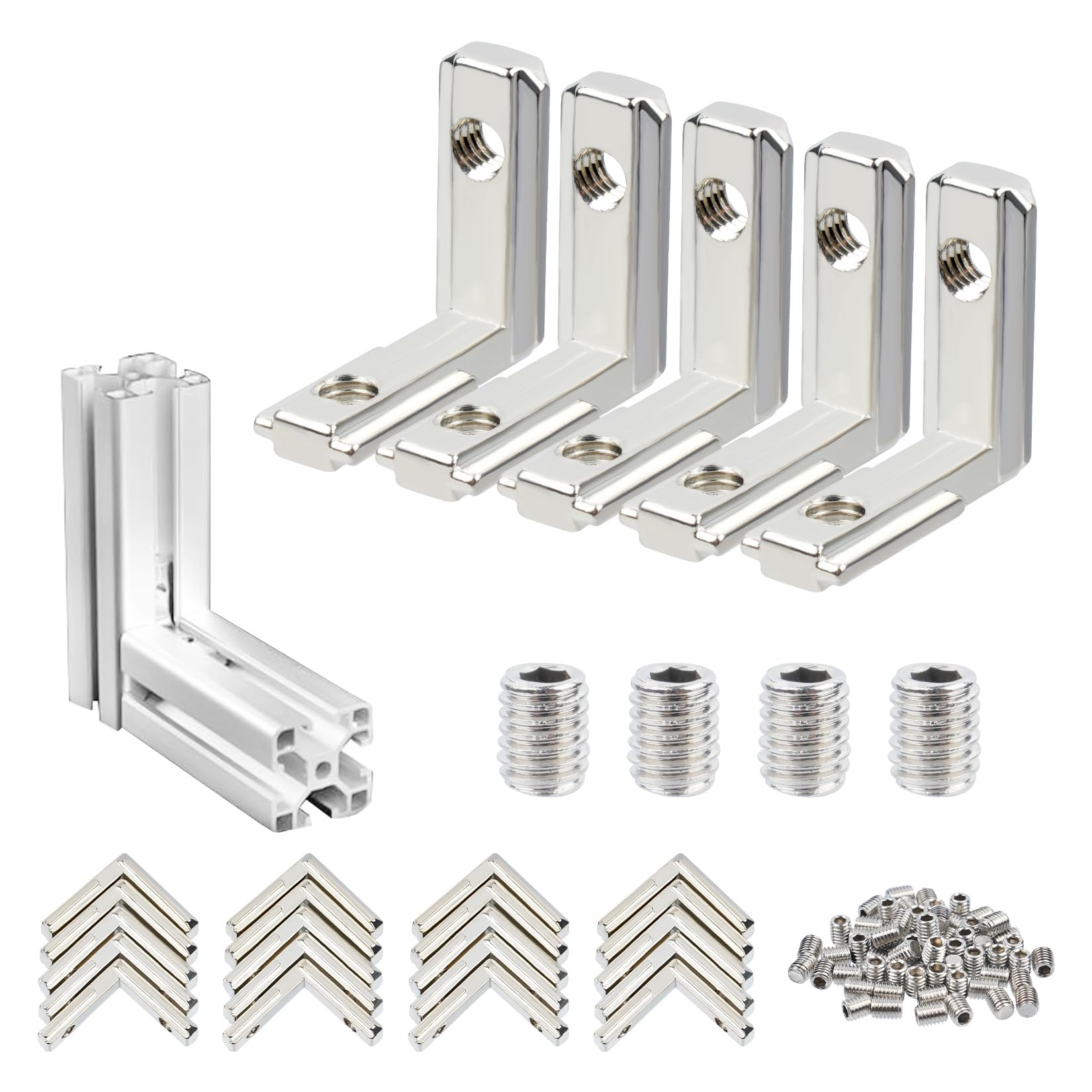 Profiel F von Aluminium - Zijprofiel 25mm - Alu