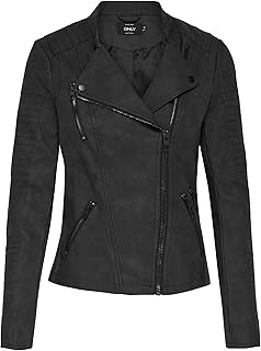 ONLY Women's Lava Faux Leather Biker Jacket