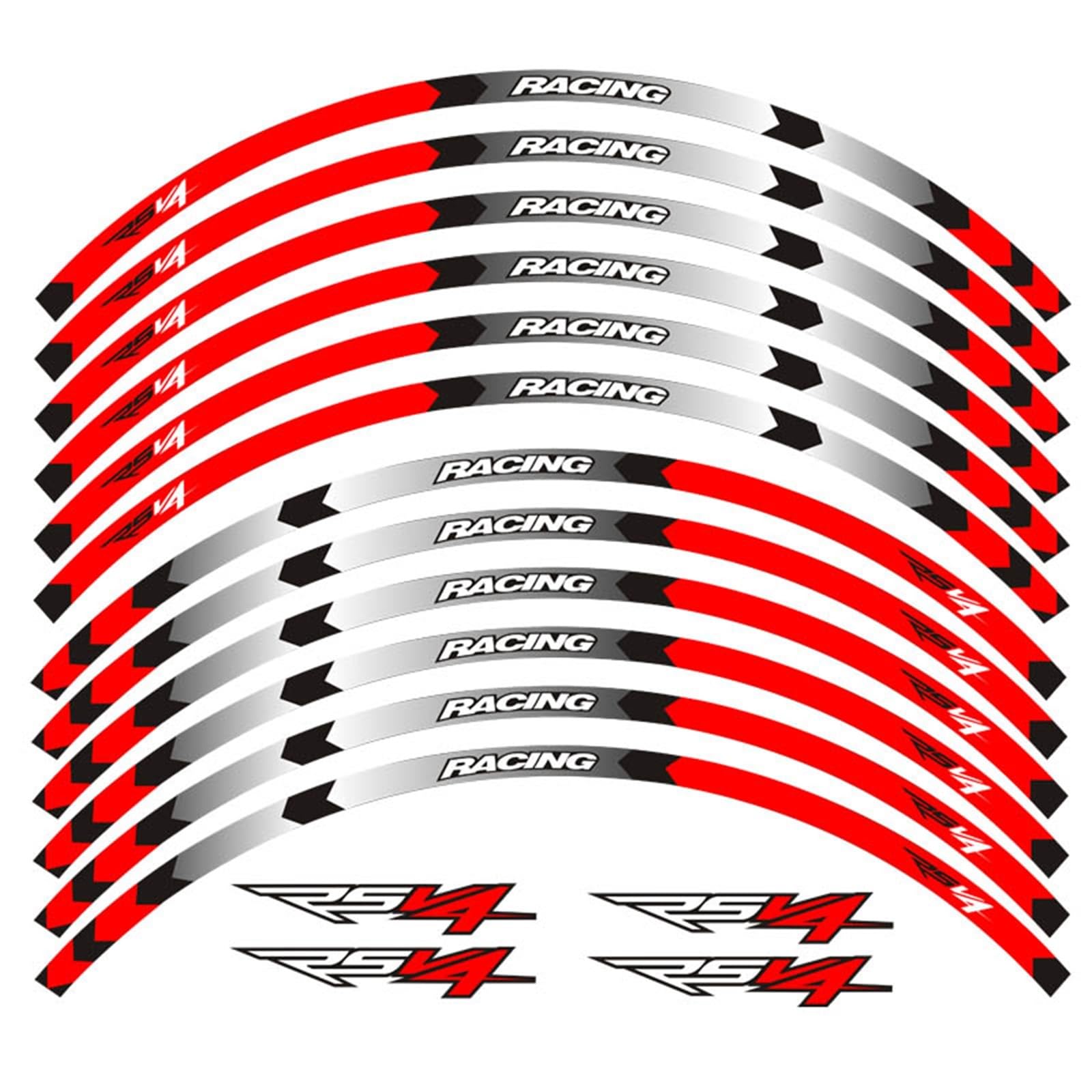 Decorative Stickers Motorcycle Wheel Sticker Stripe Reflective Rim for Aprilia RSV4 Rsv4