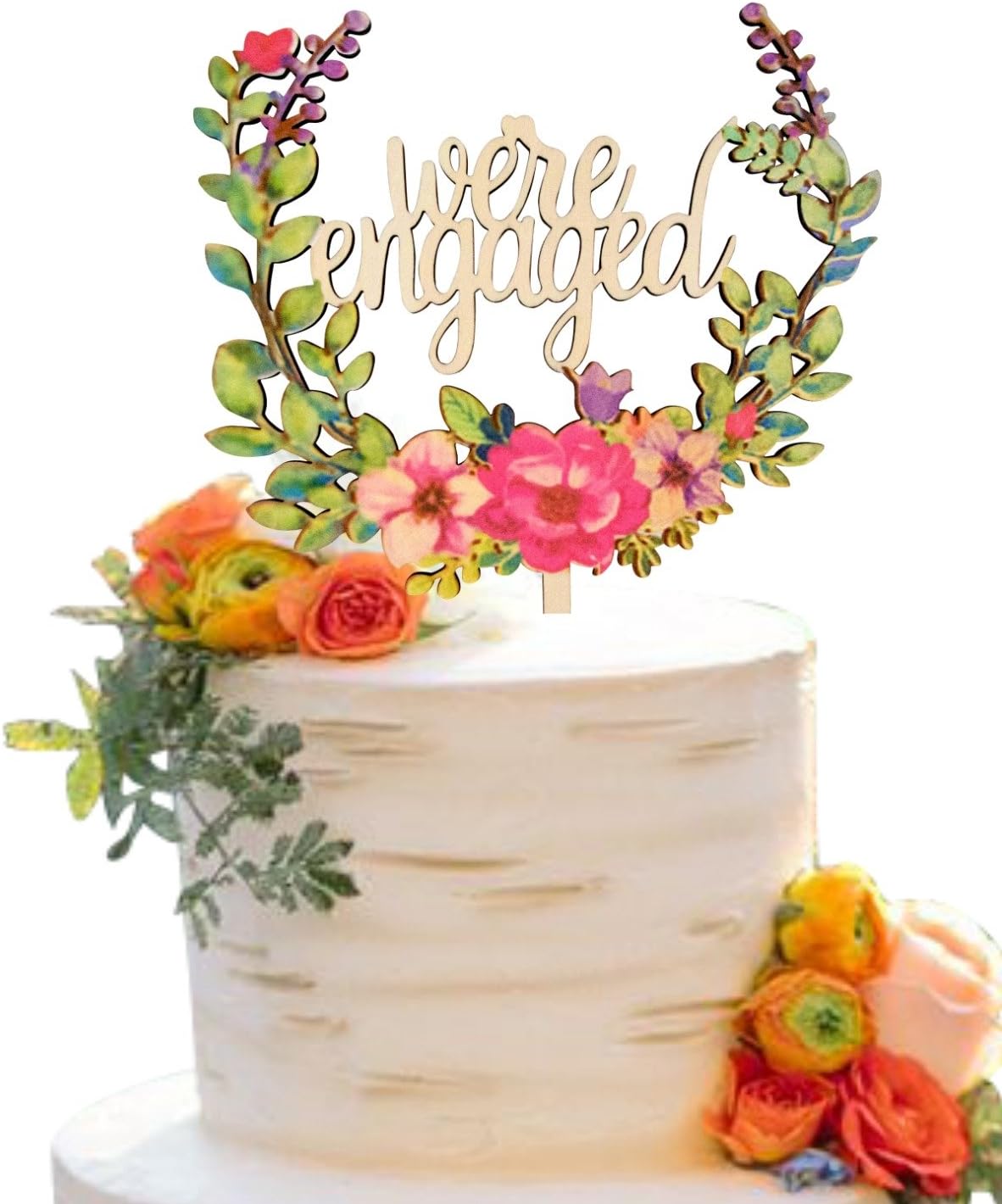 Engagement Cake Topper | We're Engaged | Cake Topper | Engagement Party Decorations