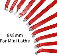 Vista 5 de Juego de 11 piezas de herramientas de corte de punta de carburo para herramientas de torno de metal, herramientas de corte de torno de metal