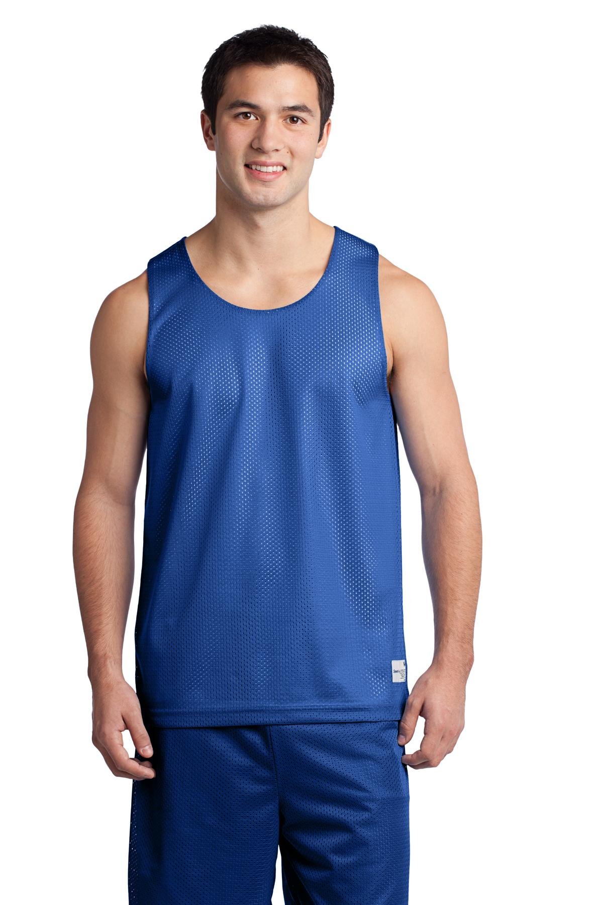 Men's PosiCharge Classic Mesh Reversible Tank 4XL True Royal by SPORT-TEK – 4X-Large, Polyester, True Royal, Model 716523