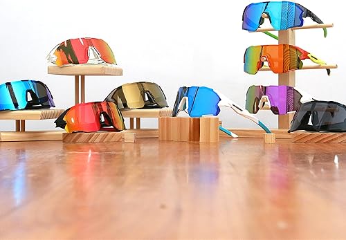 Miniatura 6 de TOREGE Gafas de sol polarizadas para ciclismo para hombres y mujeres, protección UV, escalada, senderismo, deportes, TR72