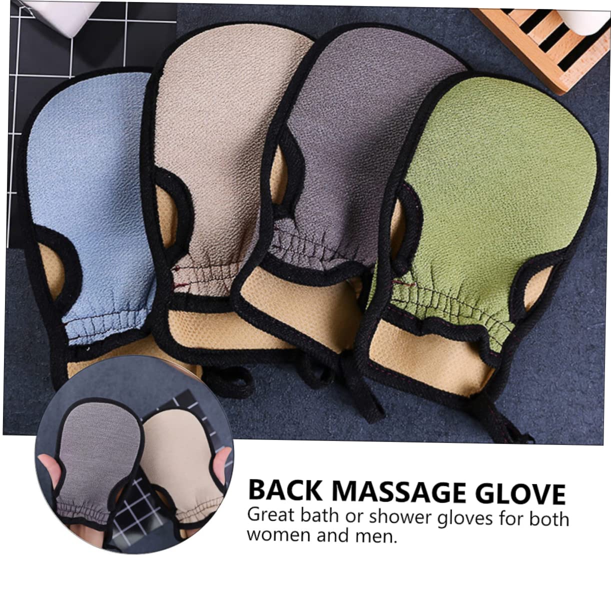 Healvian 12 Pz guanti da bagno guanto esfoliante exfoliating gloves esfoliante per il corpo accessori da bagno asciugamano asciugamani guanti esfolianti guanto da bagno