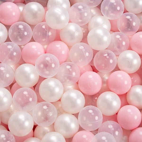 KiddyMoon Balles Colorées Plastique ∅7Cm pour Piscine Enfant Bébé Fabriqué en EU - 2