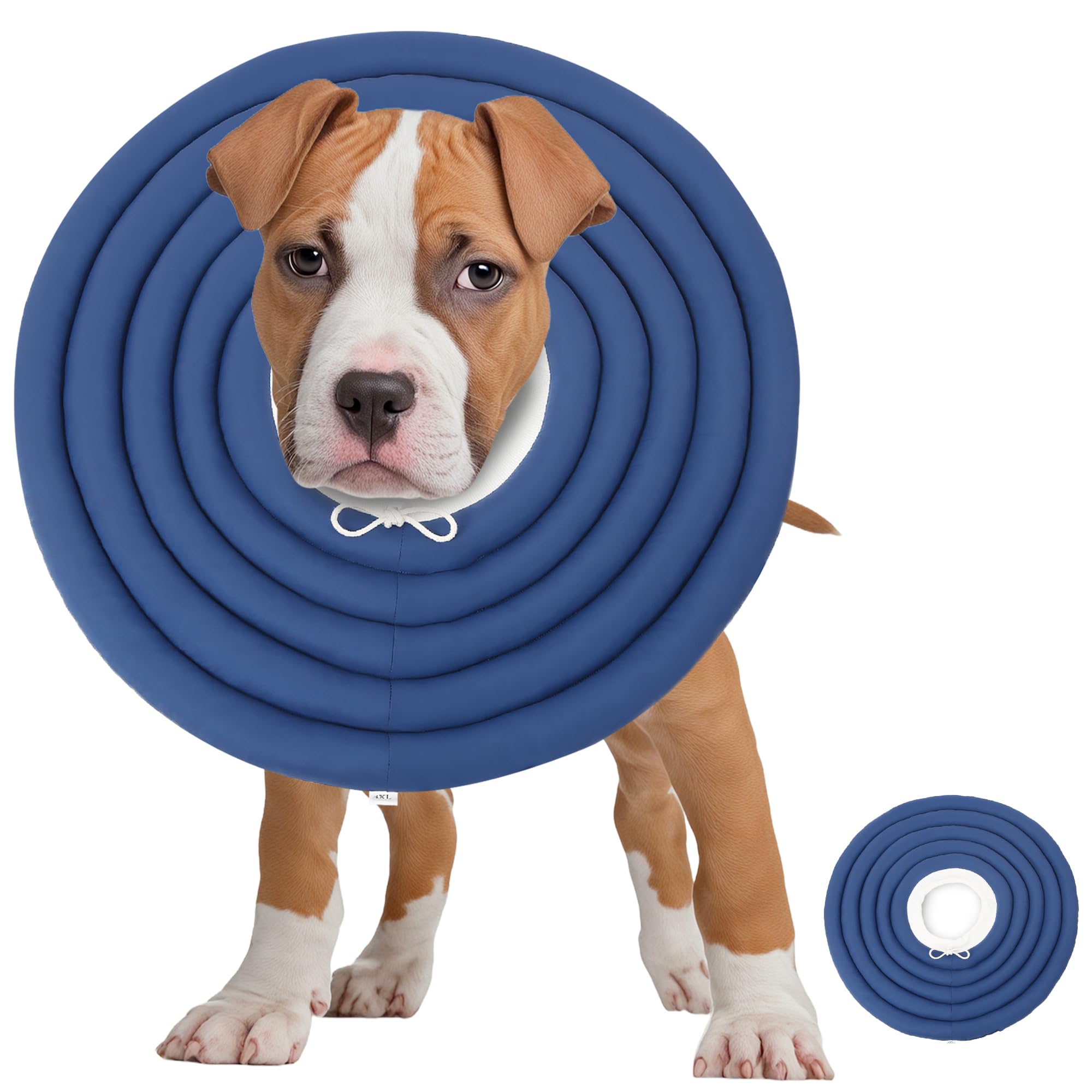 Conos suaves para perro, collar de dona de recuperación después de la cirugía, alternativa al cono de la vergüenza, collar electrónico isabelino antimordeduras, curación de heridas ajustable