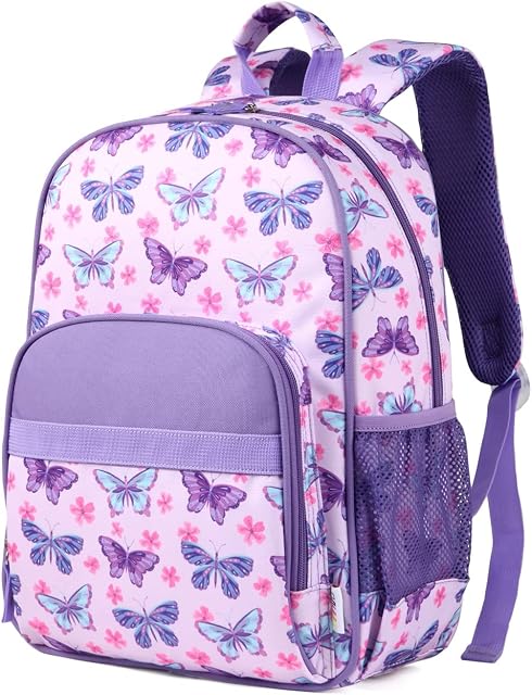 RAVUO Kids Backpack, Lightweight Preschool Backpack Water Resistant Cute Toddler School Bookbag for Girls and Boys with Chest Strap