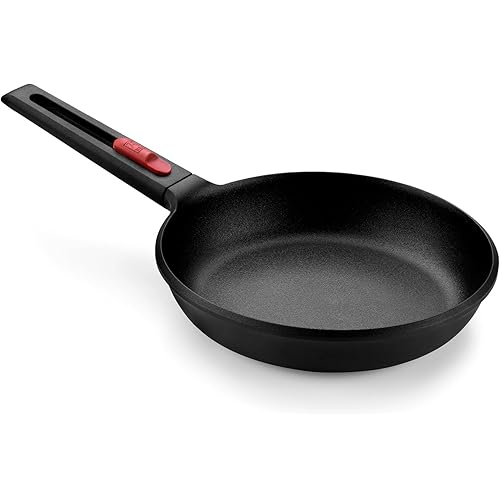 BRA COOKWARE Infinity Nonstick Frying Pan | 9.5-Inch Cast Aluminum Skillet | PFOA/PFAS Free Fry Pan | All Cooktops (incl Induction) Searing Skillet | Oven Safe up to 425°F (w/o Removable Handle)