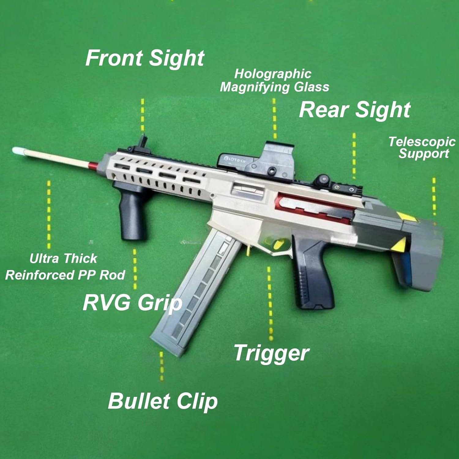Billiard Cue, Rifle Pool Cue Bolt Action Precision Adjustable Shot Power, Billiard Gun for Targeted Shots (Grey,90 cm)