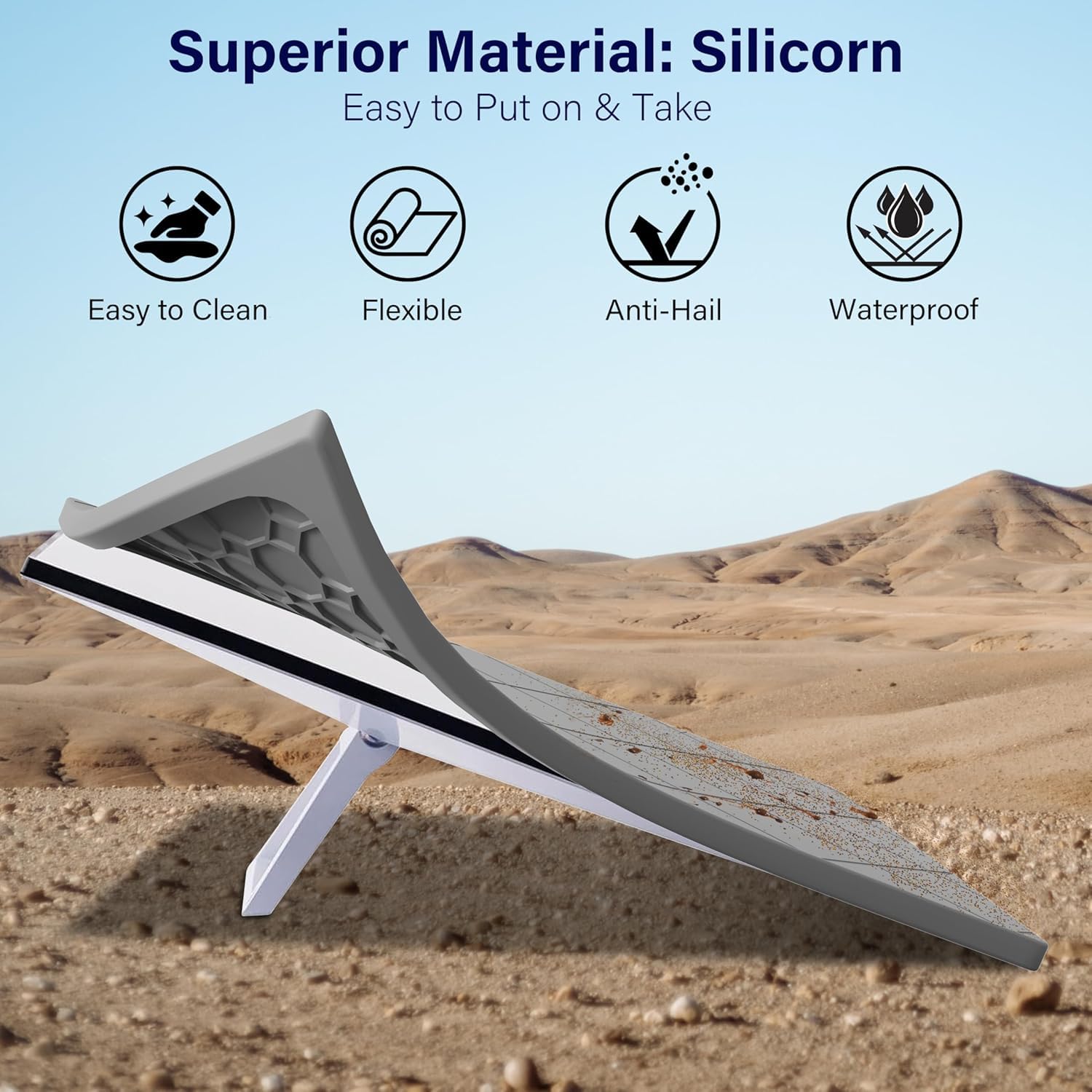 Starlink Gen 3 Standard 4X Custodia protettiva in silicone, antiurto e resistente alla grandine per Starlink Standard 4 parabola, protezione UV Nessuna interferenza di segnale per tetto, camper