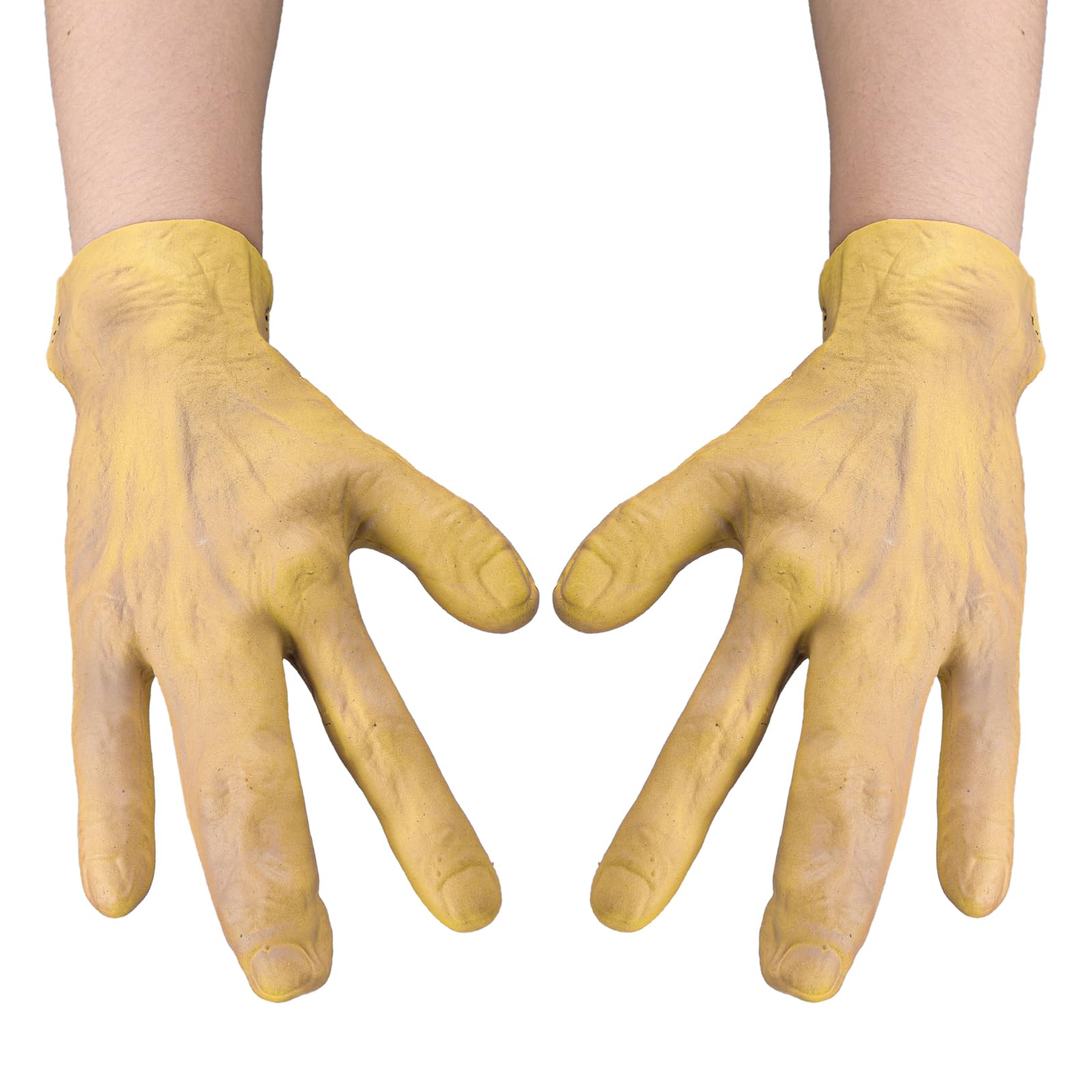 Alien Hands Latex Gloves Halloween Costume Gloves Realistic Horror Monster Hand Covers Cosplay Scary Zombie Gloves Handwear Role Play Accessories Adults Carnival Easter Party Fancy Dress Up Props