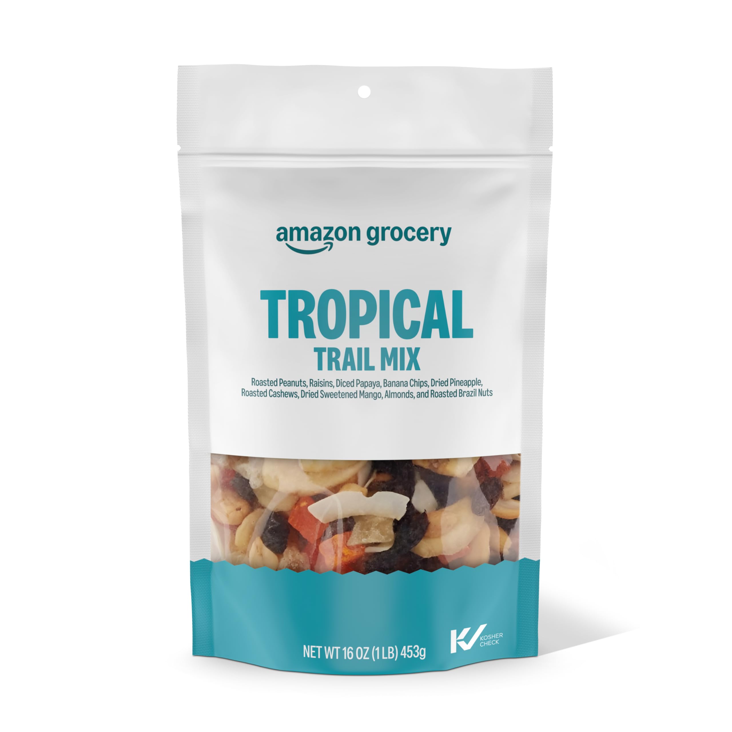 Amazon Brand - Happy Belly Tropical Trail Mix, 1 pound (Pack of 1)