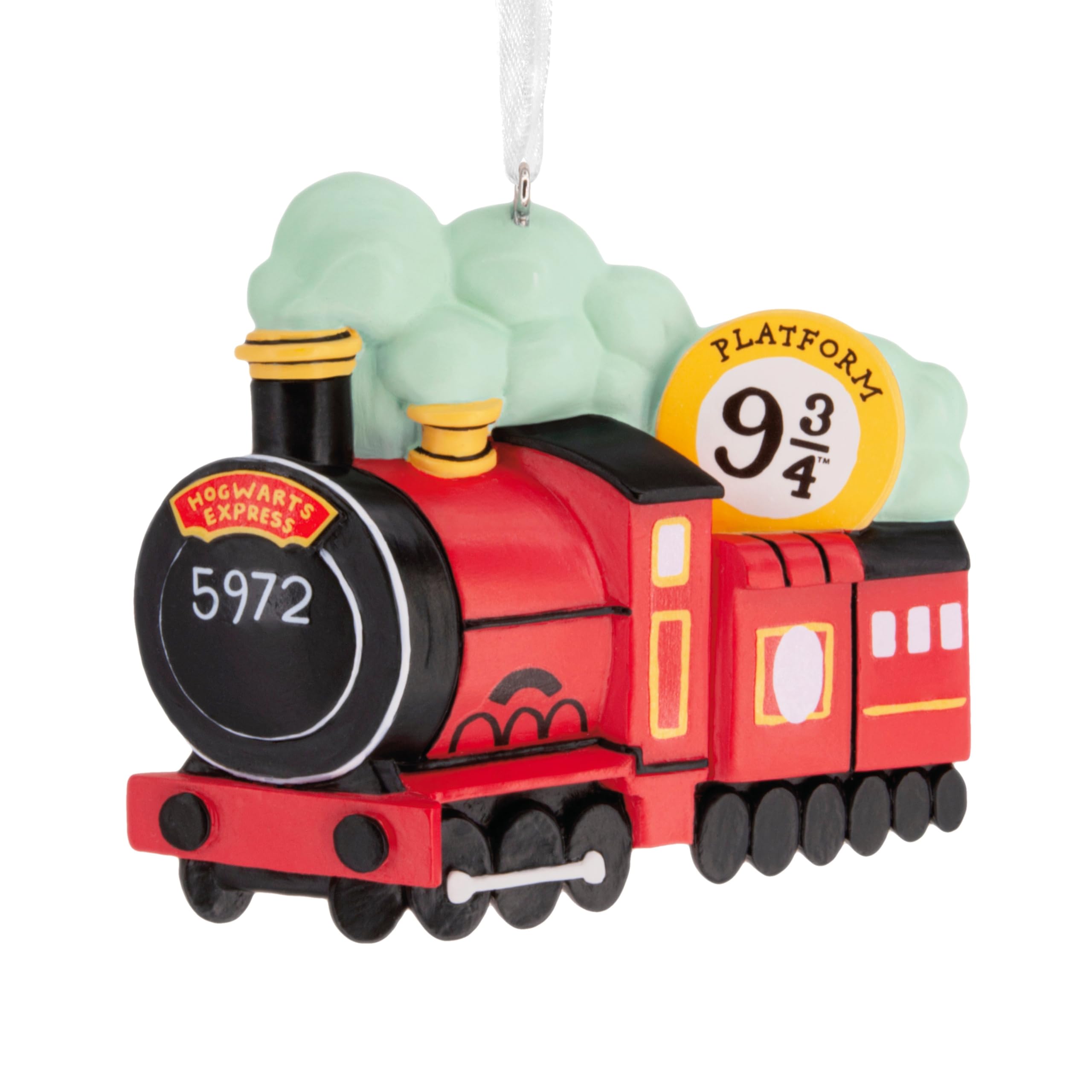 Hallmark Hogwarts Express & 9 3/4 Sign Christmas Ornament, Harry Potter Decoration, Red