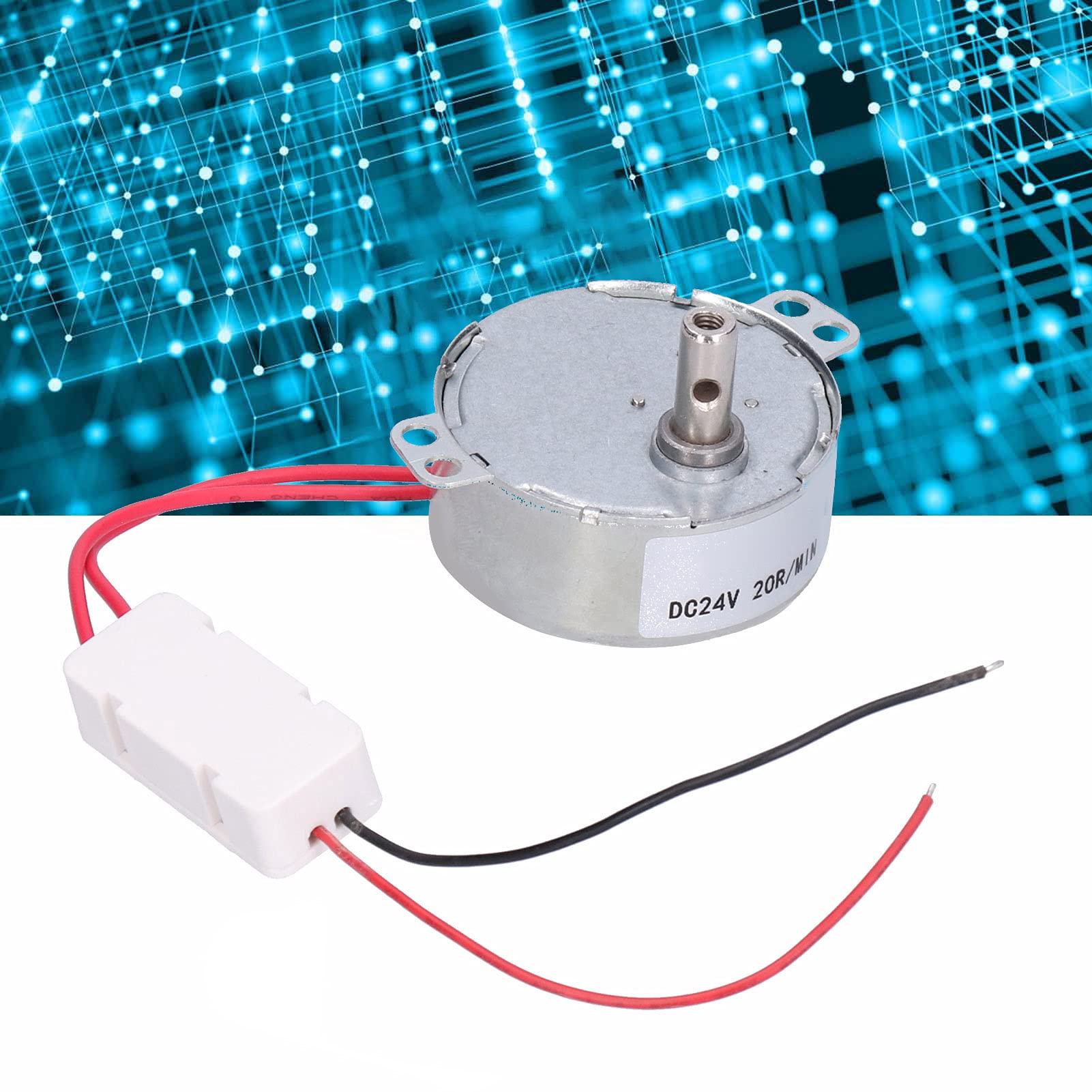 Mini motori CC, controllo della velocità del motore CC 4W 20 giri/min DIY basso rumore for elettrodomestici for espositori dinamici for illuminazione artigianale Accessori fai da te