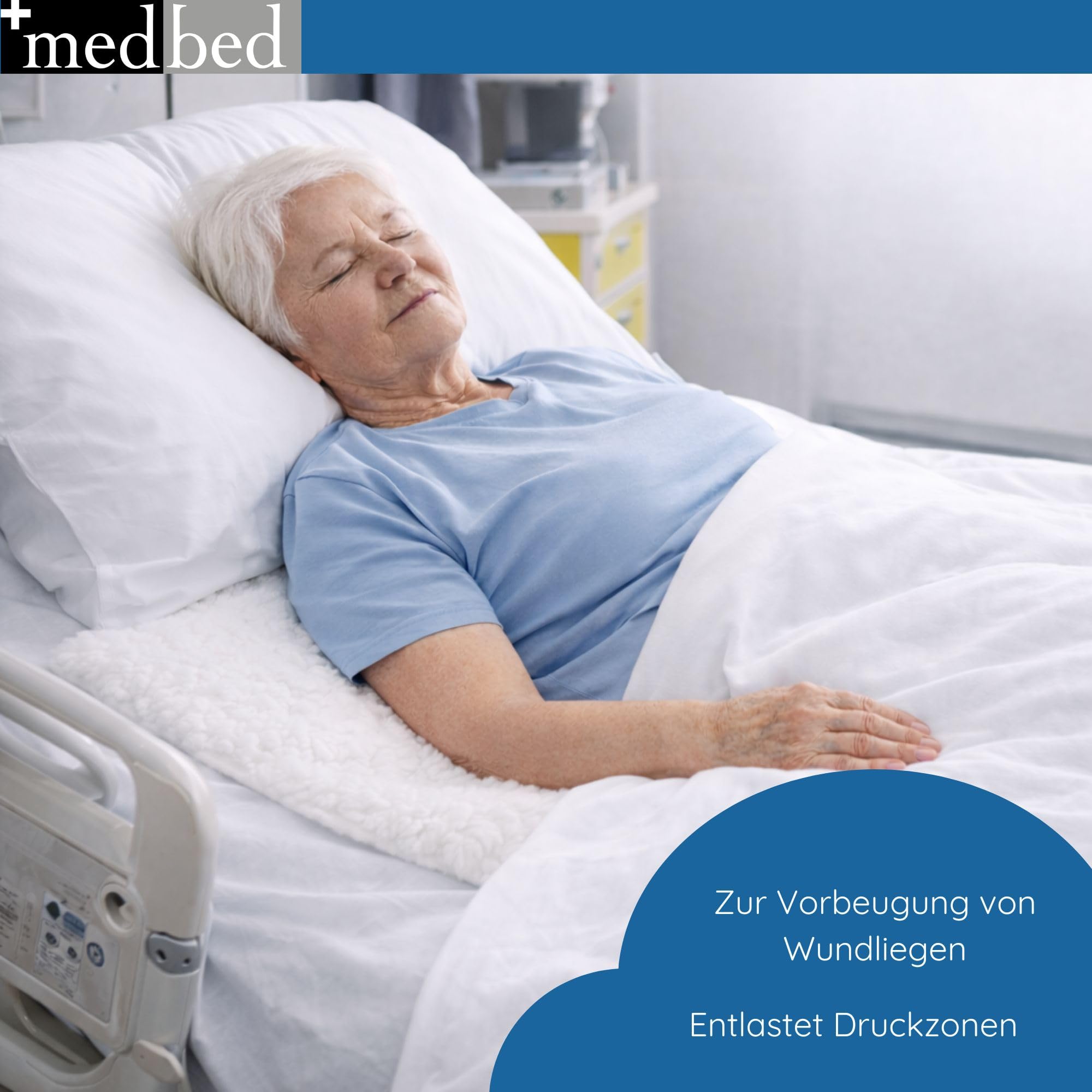Anti-Dekubitus MedBed Premium – eine medizinsche Unterlage zur Vorbeugung des Wundliegens (70 x 100 cm)