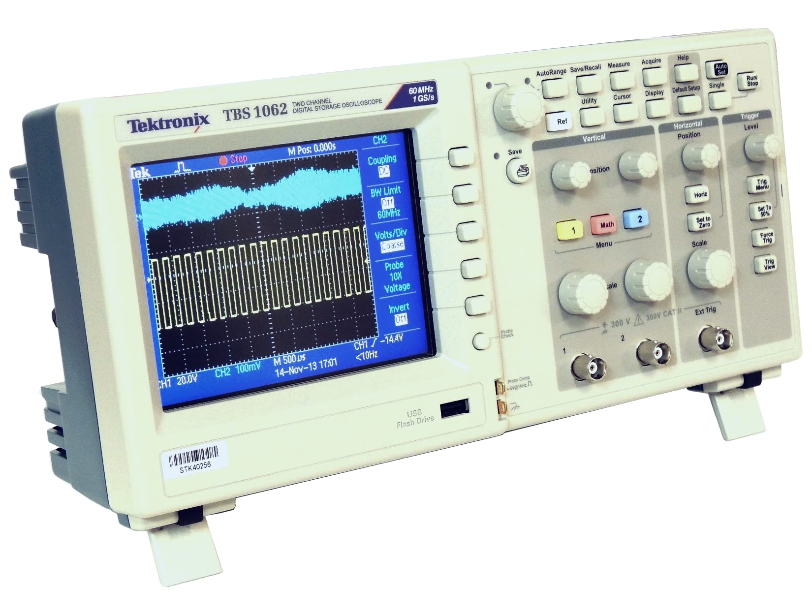 TECTRONIX TBS1062 Digital Storage Oscilloscopes 60MHz, 1 GS/s, 2Ch