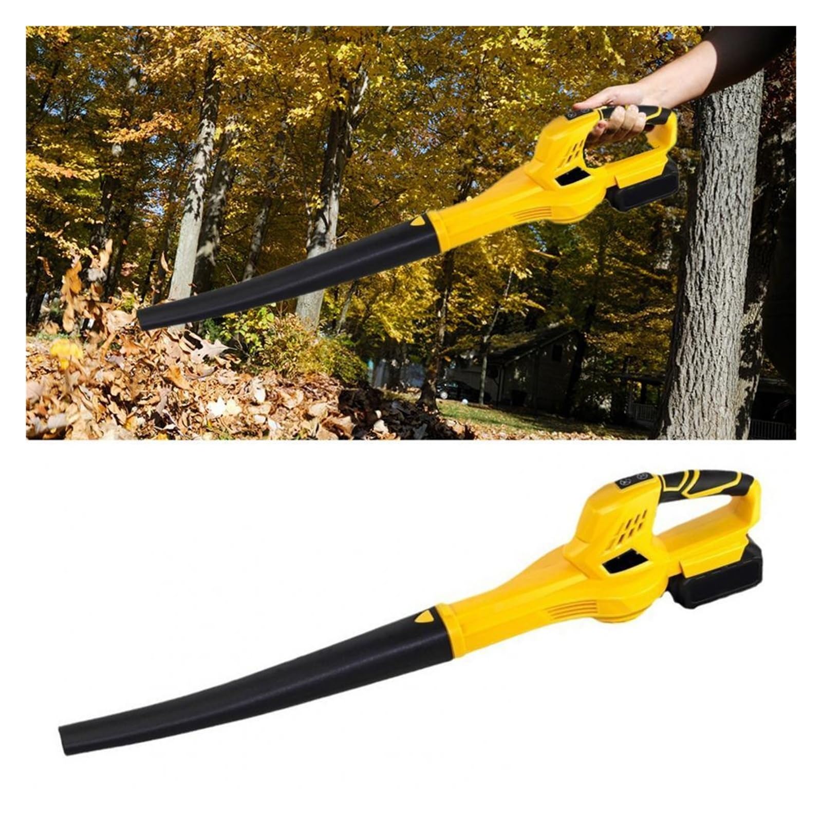 Soffiatore Elettrico for Foglie Senza Fili, Motore Potente, Alta velocità, ergonomico, Portatile, Piccolo pulitore for Pulizia del Giardino