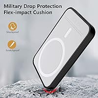 Vista 3 de Paquete de 2 fundas compatibles con la funda de batería Magsafe, ultrafina de poliuretano termoplástico a prueba de golpes, delgada, resistente a