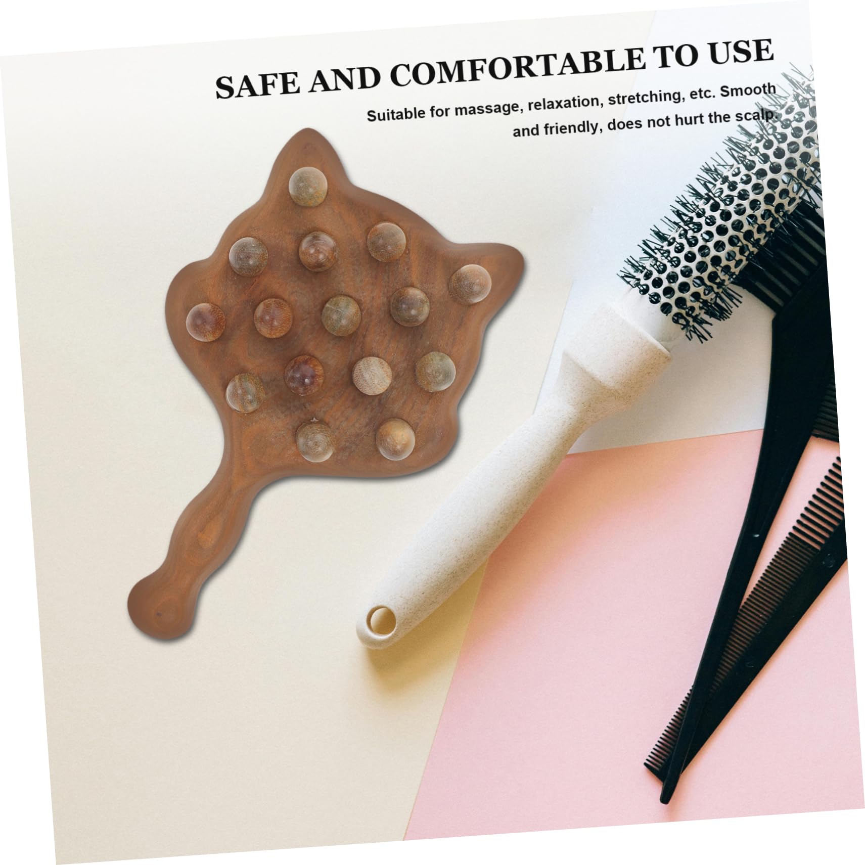 Healeved 5stücke Scalp Aus Holz Handheld Massagekamm Mit Breiten Zähnen Für Kopfhautpflege Für Zuhause Und Unterwegs Fördert Entspannung Und Wohlbefinden