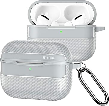 AirPods Pro 3. Nesil Uyumlu Karbon Fiber Hybrid Polymer Technology Premium Kulakl k K l f  Gri