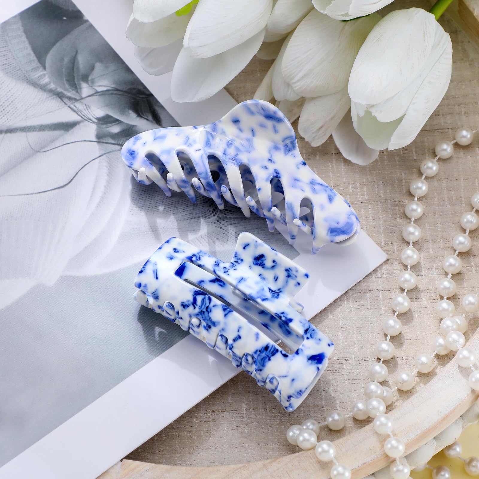 Amazon.com: Janinka 2 Pcs 4.1 Inch Blue and White Chinoiserie