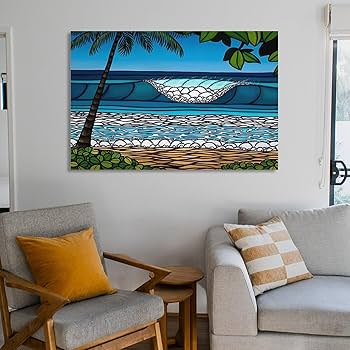 Amazon.co.jp: ヘザーブラウン ハワイの風景 波 ポスター (5) ウォール