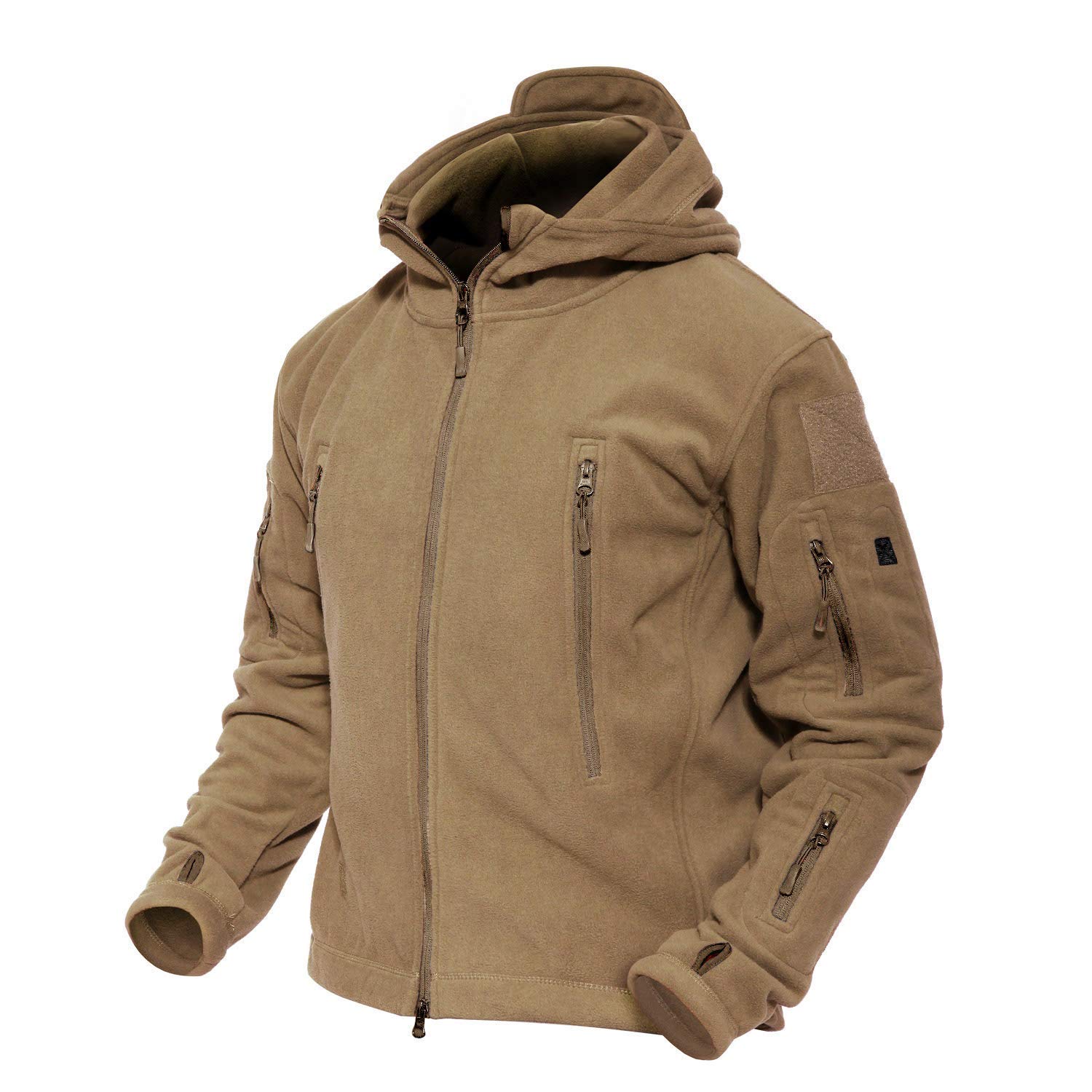 Magcomsen Mens Military Tactical Jacket Warm Fleece Hoodies Sport