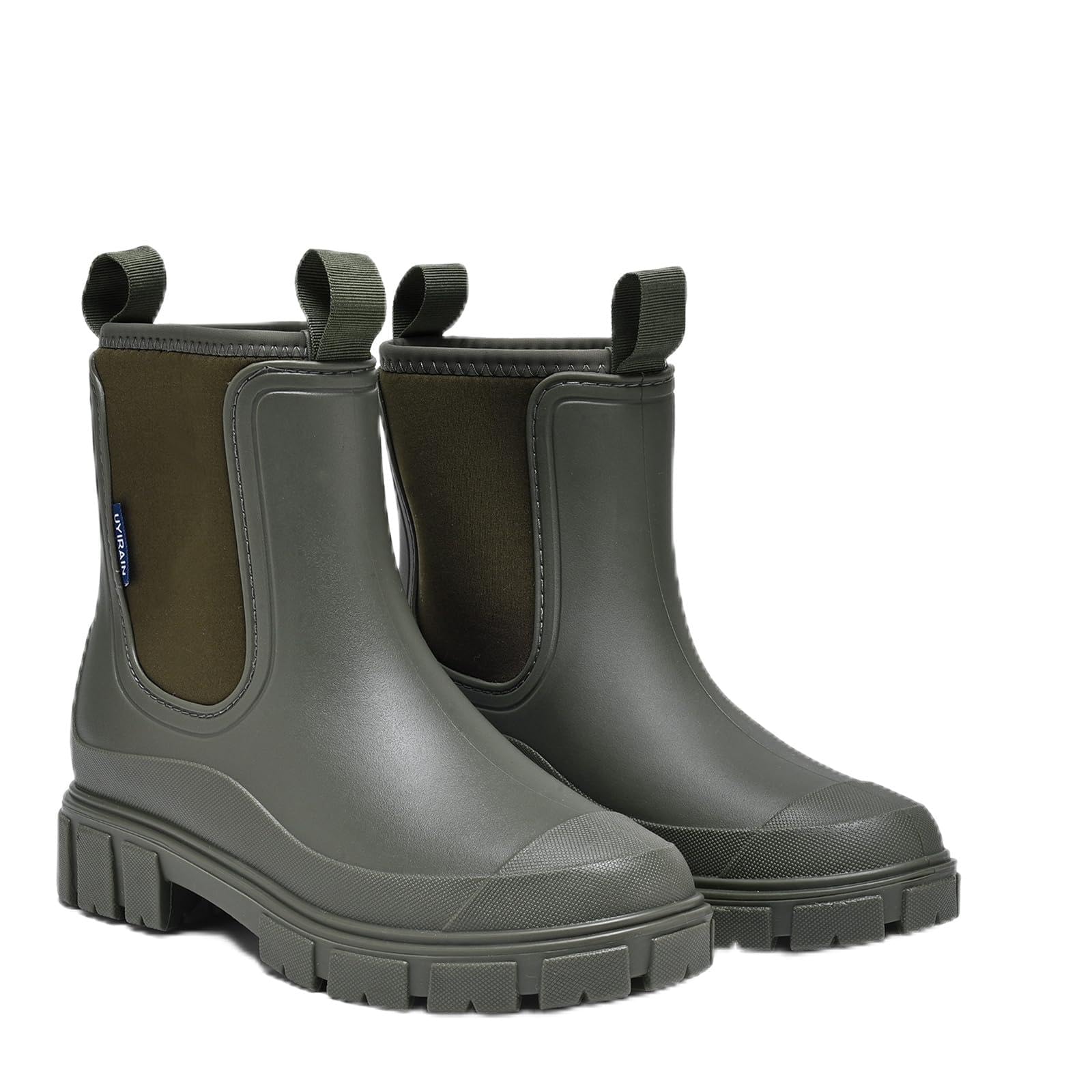 Stivali Pioggia Donna Impermeabile Inverno Tenersi al Caldo Antiscivolo Stivaletti di Gomma Leggere Comode Boots Antipioggia Moda Stivali Giardinaggio 36-42 EU