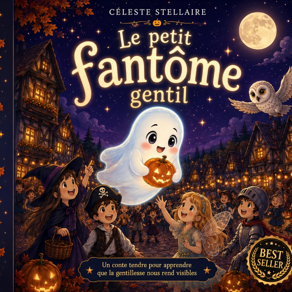 Le petit fantôme gentil: Une histoire tendre d'Halloween sur la gentillesse, l'amitié et la confiance en soi