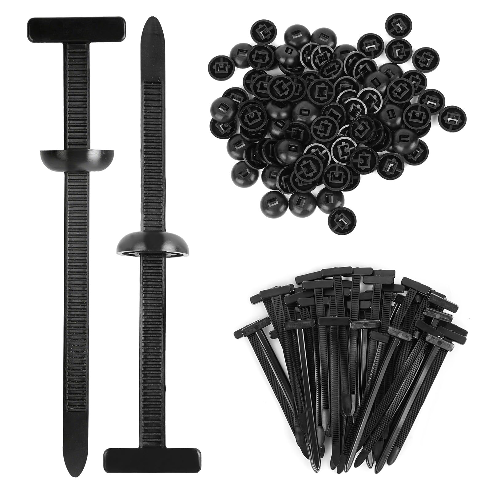 Lot De 50 Boucles Universelles En Nylon, Serre-Câbles En