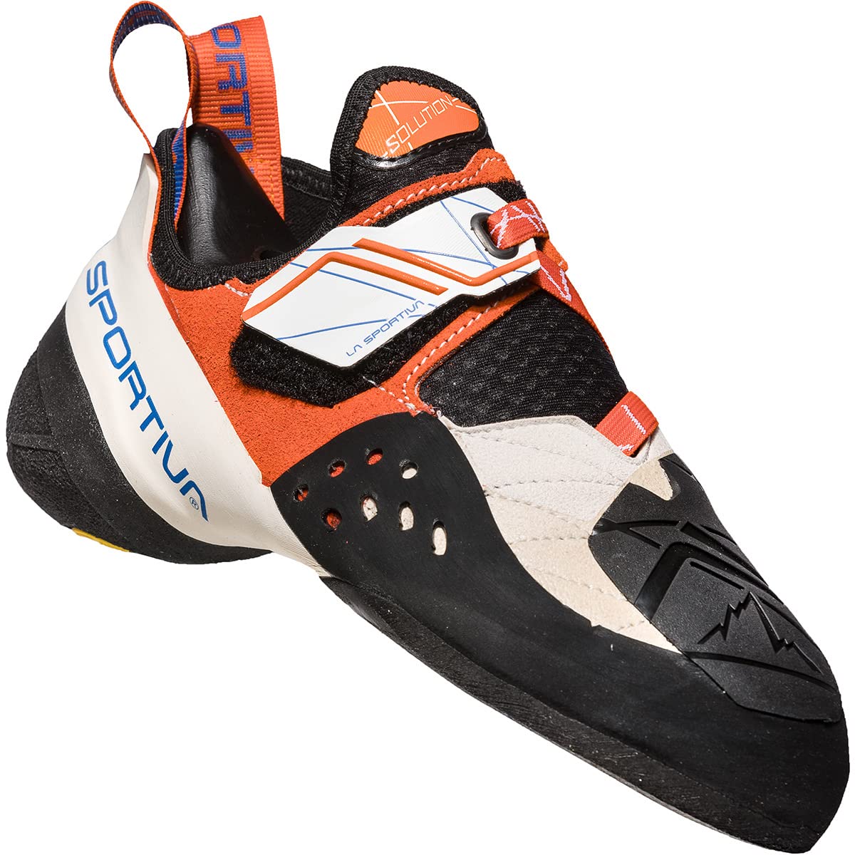 La Sportiva Solution Woman White/Lily Orange, Zapatillas de Escalada Mujer