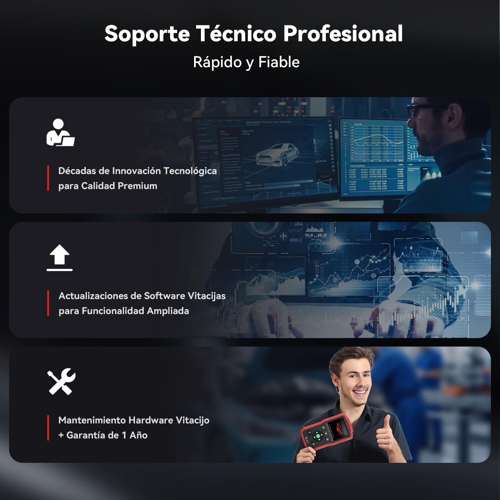 iCarsoft CP V1.0 OBD2 Máquina Diagnosis Coche para Peugeot/Citroen, Escáner de Todo el Sistema, Reinicio de Aceite, Calibración SAS, Prueba de Batería, Actualización de por Vida