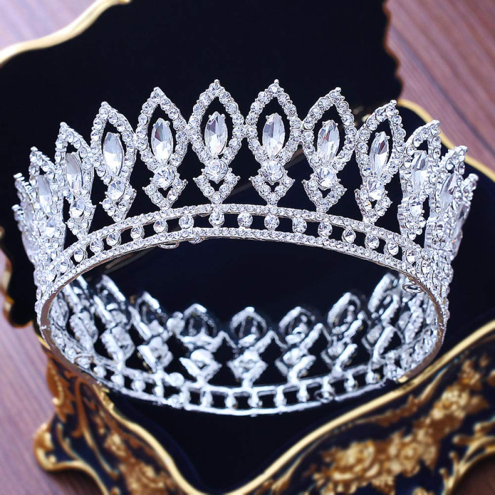 Tiara, stop strasu, ozdoba na głowę dla panny młodej, kryształ, liść białych kobiet, prosta, modna ozdoba na wesele, ozdoba do włosów, w stylu vintage, na imprezę, prezent