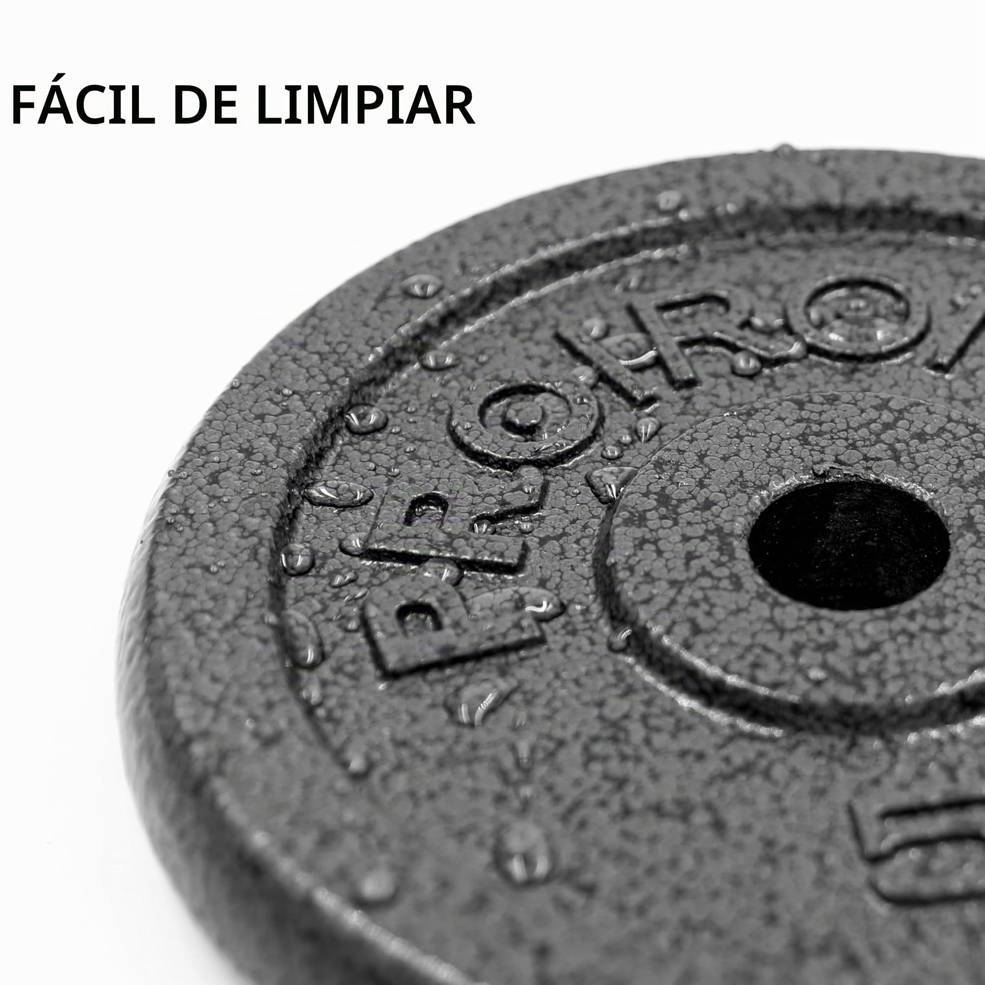 PROIRON Discos Pesas, Ø25mm - Hierro Fundido Placas de Discos Peso para Pesas y Mancuernas 1.25/2.5/5/10kg