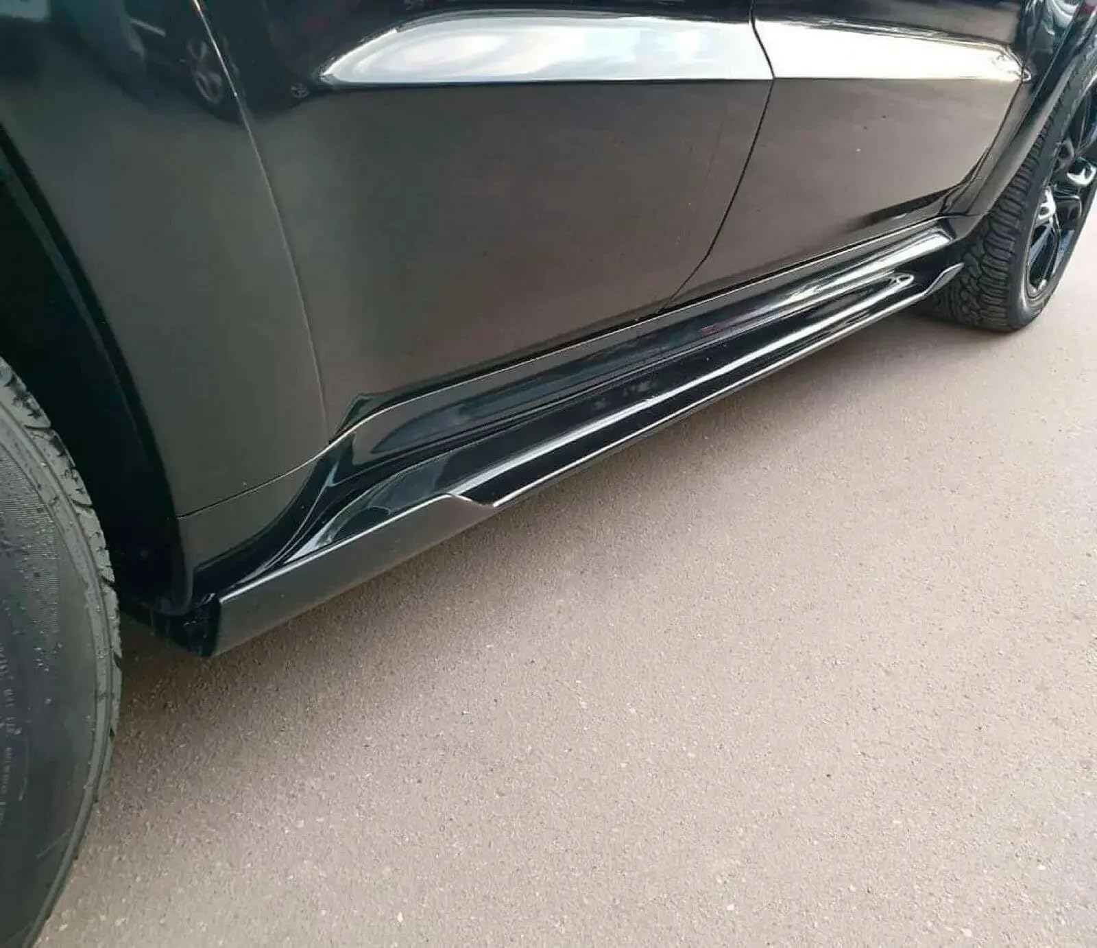 Auto Schweller Seitenschweller Für Jeep Für Grand Für Cherokee Für SRT Für SRT8 Wk2 2012-2021 Auto Seite Rock Verlängerung Splitter Lip Spoiler Diffusor Zubehör (Farbe : Glossy Black)