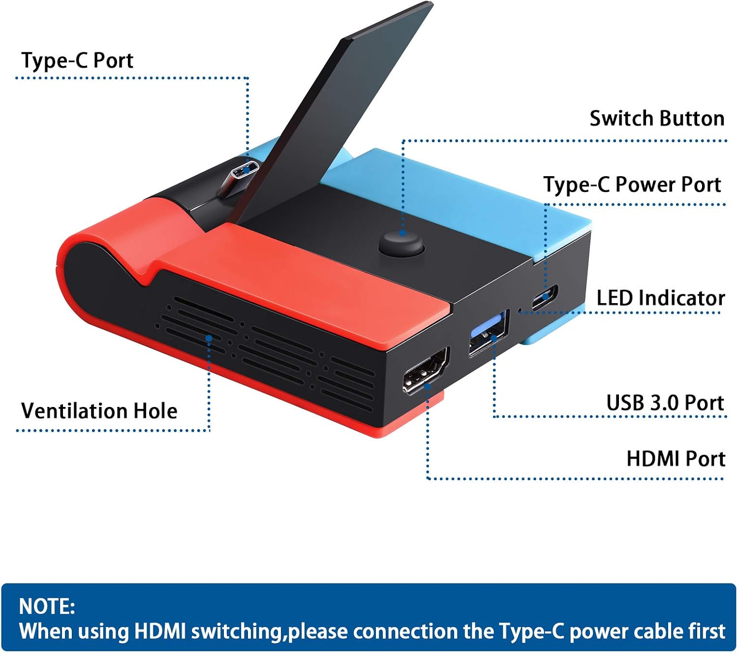 Bеѕt Quаlіtу 🔥 Switch Dock for Nintendo Switch, Tendak Foldable TV Dock Station Replacement for Nintendo Switch, Portable Type C Switch Docking Station Charging Stand with 4K HDMI TV Adapter and USB 3.0 Port Bеѕt Dеаl Chеар 🛒 Switch Dock for Nintendo Switch, Tendak Foldable TV Dock Station Replacement for Nintendo Switch, Portable Type C Switch Docking Station Charging Stand with 4K HDMI TV Adapter and USB 3.0 Port