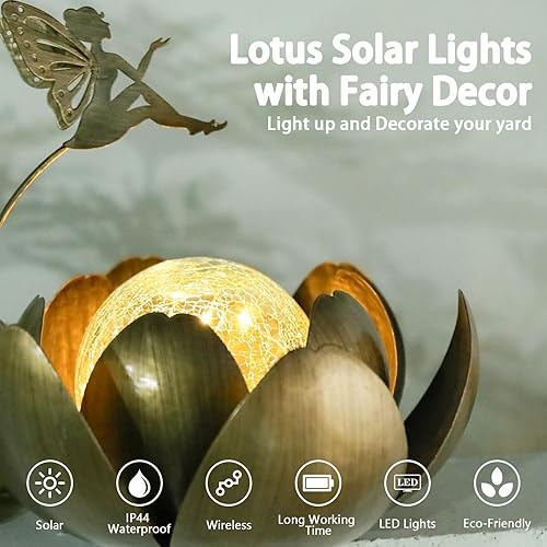Miniatura 2 de MUMTOP Farol solar, luces solares LED impermeables para exteriores, faroles decorativos de mesa para patio, jardín, decoración de mesa