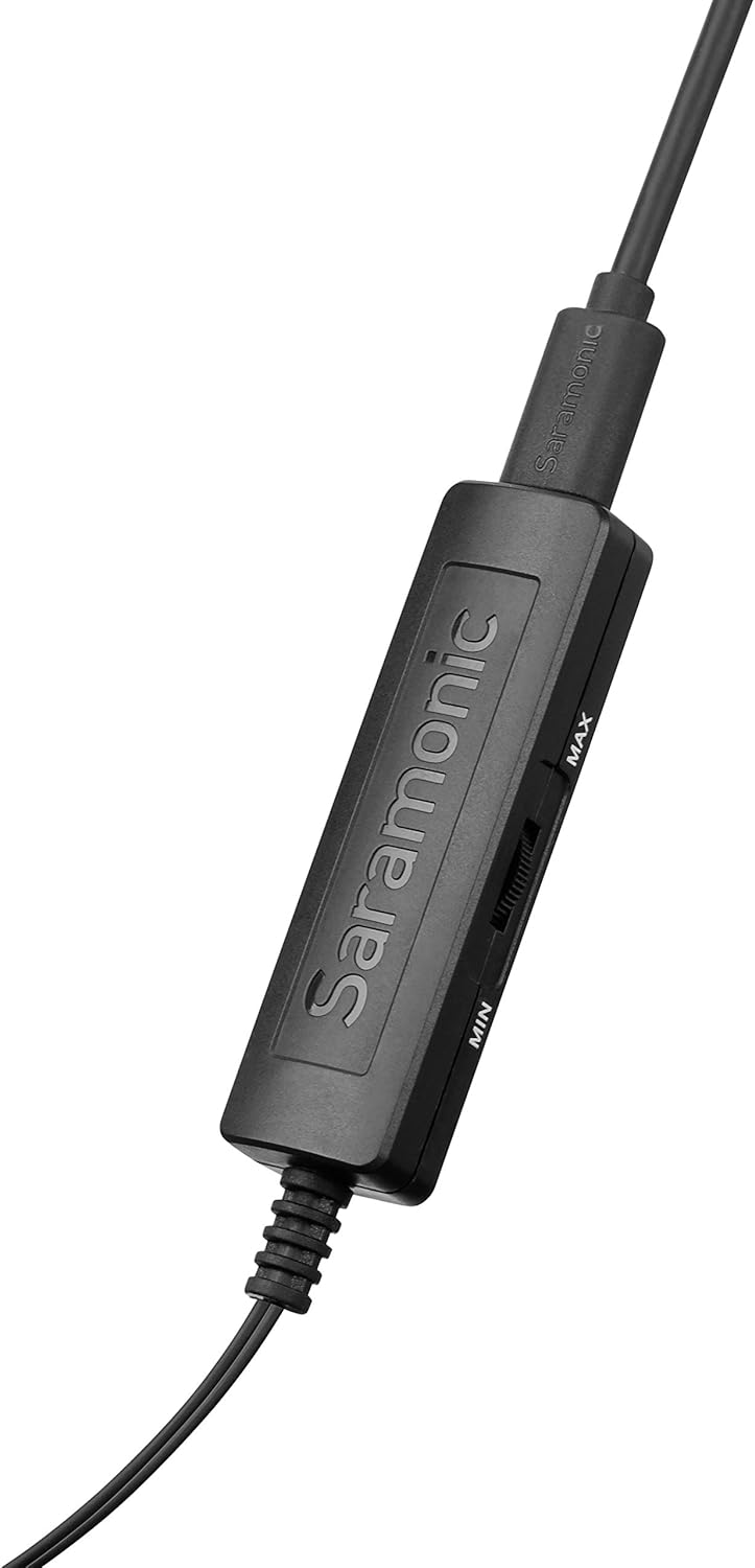 Saramonic 2-Person Digital Lavalier Microphone with Lightning, USB-C & USB-A Output for iPhone, iPad, Android Devices & Computers with Headphone Output (LavMicro+DC2M)