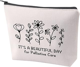 ZJXHPO Palliative Care Doctor Appreciation Gift Hospice Nurse Survival Kit Beautiful Day for Palliative Care Makeup Bag with Zipper (C-Palliative Care)