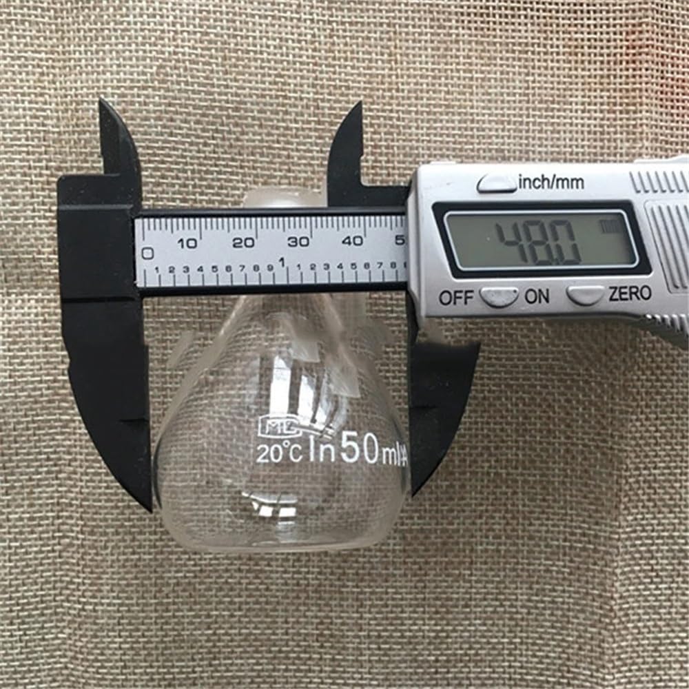 Laborglaswaren 5 teile/los 5 ml 10 ml 25 ml 50 ml 100 ml Glas Ball Form Schwerkraft Flasche Solide Pyknometer Labor glaswaren(50ml)