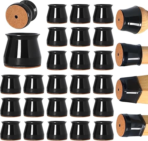 Miniatura 22 de 24 protectores de suelo para patas de silla, almohadillas de fieltro para muebles, fundas de silicona para sillas, protectores de patas de silla